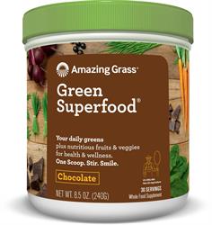 Amazing Grass Green Superfood Chocolate 240g (สั่งเป็นเดี่ยวหรือ 12 เพื่อการค้าด้านนอก)