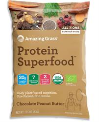Amazing Grass Protein Superfood Choc Beurre de cacahuète 29 g (commandez-en 10 pour l'extérieur au détail)