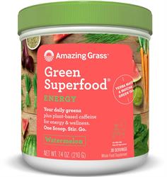 Amazing Grass Green Superfood Energy البطيخ 210 جرام (اطلب فرديًا أو 12 للتجارة الخارجية)