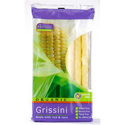 Grissini orgánico de maíz y arroz 100 g (pedir por separado o 12 para el comercio exterior)