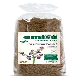 Glutenfreie Buchweizen-Fusilli Bio 500 g (einzeln bestellen oder 10 für den Außenhandel)