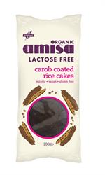 Lactose Free Carob Coated Rice Cakes Organic 100g (order in singles or 12 for trade outer)