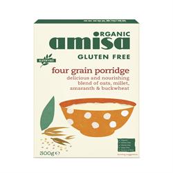 Amisa økologisk glutenfri firekorns grød 300g