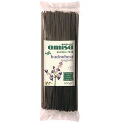 Amisa Organic Buckwheat Spaghetti 500g (สั่งเป็นเดี่ยวหรือ 12 เพื่อแลกเปลี่ยนด้านนอก)
