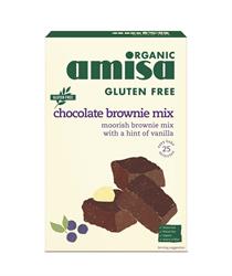 Mezcla de brownie de chocolate ecológico sin gluten 400g