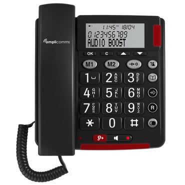 Amplicomms Telephone | Amplified Ring: +90dB | Mic: +40dB