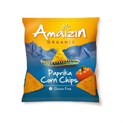 Chips de maíz - Pimentón - Orgánico - Bolsa de 75 g (pedir por separado o 16 para el comercio exterior)