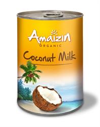Leche de coco - Orgánica - Lata de 400 ml (pedir por unidades o 6 para el exterior minorista)