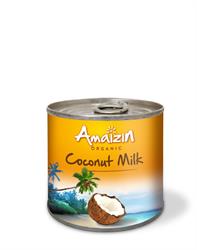 Kokosmelk - Biologisch - Blik van 200 ml (bestel 12 voor detailhandelsverpakking)