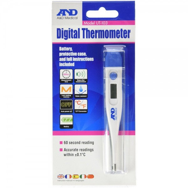 E termômetro digital | oral-abaixo do braço - retal