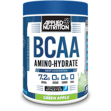 Nutrição aplicada bcaa amino-hidrato 450g / maçã verde