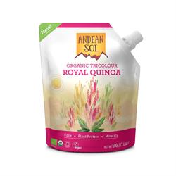 Organic Tricolour Royal Quinoa 500g (order in singles or 10 for trade outer)