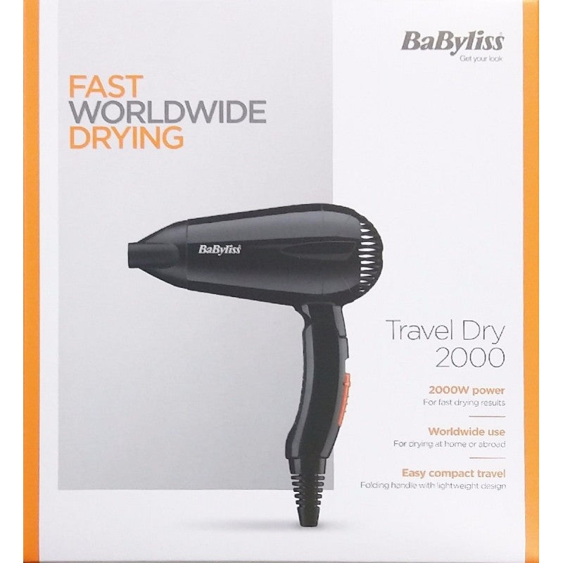 Babyliss Hair Dryer | Travel | 2000W | Folding |MultiV