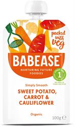 Organic Sweet Potato, Carrot & Cauliflower 100g (order 8 for retail outer)