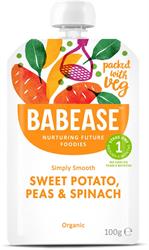 Organic Sweet Potato, Peas & Spinach 100g (order 8 for retail outer)