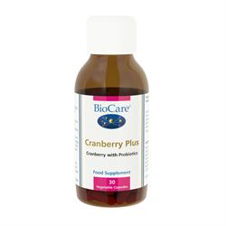 Cranberry Plus (avec probiotiques, emballé sous vide) 30 (commander en simple ou 6 pour l'extérieur au détail)