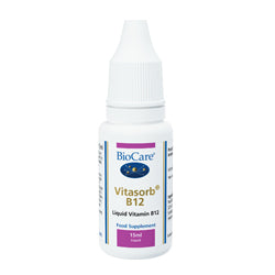 Vitasorb B12 (vitamina B12 solubilizada em água) 15ml (pedir em singles ou 12 para comércio exterior)