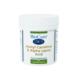 Acetylcarnitine en alfaliponzuur 30 capsules
