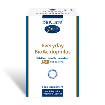Biocare todos os dias bioacidophilus, 28 cápsulas
