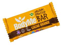 بار البروتين النباتي العضوي - الكاكاو والبرتقال 60 جم ​​(اطلب 12 قطعة خارجية للبيع بالتجزئة)