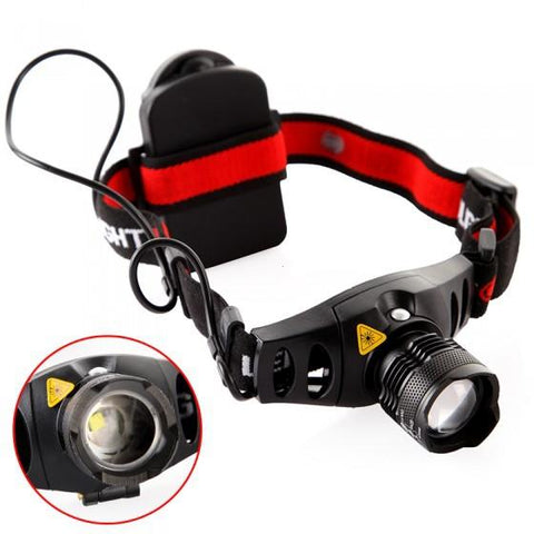4 Modes Q5 600 Lumen LED Headlight  Zoomable Focus Camping Lantern Portable Spotlight