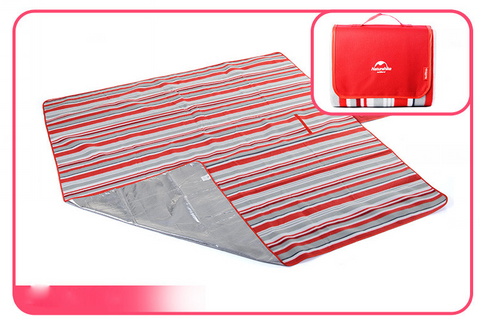 NatureHike 2*2M 2*1,5 M Picnic Camping Mat impermeable al aire libre playa multijugador bebé subir colchón de Camping plegable 