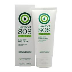 Barefoot SOS, Daily Rich Body Lotion, 100ML