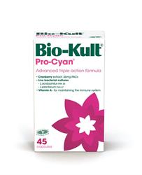 45 كبسولة Bio-Kult Pro-Cyan (اطلب فرديًا أو 100 كبسولة للتجارة الخارجية)