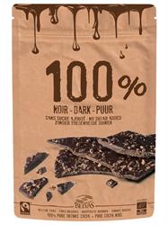 Belga Thins Dark 100% con Nibs de Cacao Puro 80g