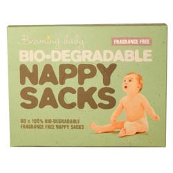 Sacos de pañales biodegradables, sin fragancia, años 60 (pedir por unidades o 10 para el comercio exterior)
