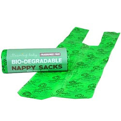 Sacchetti di pannolini biodegradabili in rotolo senza profumo (ordinabili singolarmente o da 20 per confezione esterna)