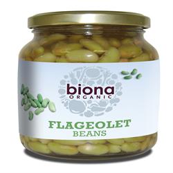 Organic Flageolet Beans - in Glass Jars 350g