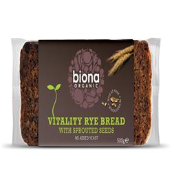 Organic Vitality Sprout Mix Rye Bread 500g