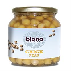 Organic Chick Peas -in Glass jars 350g