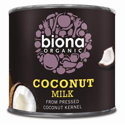 Organic Coconut Milk 17% Fat - 200ml (order in singles or 8 for trade outer)
