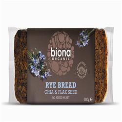 Organic Rye Bread with Chia & Flax Seed
