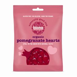 Organic Vegan Pomegranate Hearts 75g (order in singles or 10 for trade outer)