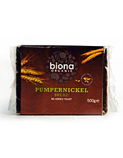Pâine Pumpernickle organică 500g (comandați în unică sau 8 pentru comerț exterior)