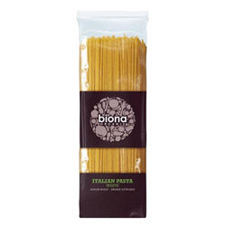 Espagueti de pasta italiana orgánica 500 g (pedir por separado o 12 para el comercio exterior)