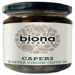 Organic Capers in Extra Virgin Olive Oil 125g