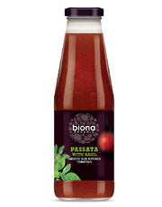 Bio-Passata mit Basilikum 680 g (einzeln bestellen oder 12 für den Außenhandel)
