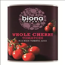Hele Cherry Tomaten Bio 400g (bestellen per stuk of 12 voor de handel buiten)