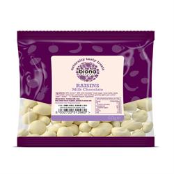 Raisins Secs enrobés de Yaourt/Chocolat Blanc Bio 60g (commander en simple ou 12 pour le commerce extérieur)