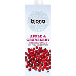 Appel- en cranberrysap biologisch (12% cranberry) 1000ml