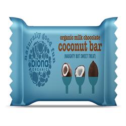Milk Chocolate Coconut Bar Organic 40g (order 24 for retail outer)