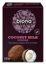 Leche de coco en polvo Biona 150 g (pedir por separado o 12 para el comercio exterior)