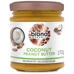 Mantequilla de cacahuete con coco Biona 170g