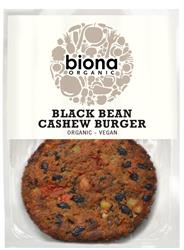 Organic Blackbean and Cashew Nut Burger 160g (order in singles or 8 for trade outer)