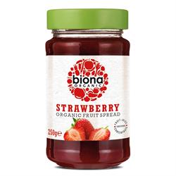 Biologische Aardbeienspread (gezoet met vruchtensap) 250g