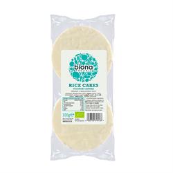 Tortitas de arroz recubiertas de yogur orgánico 100 g (pedir por unidades o 12 para el comercio exterior)